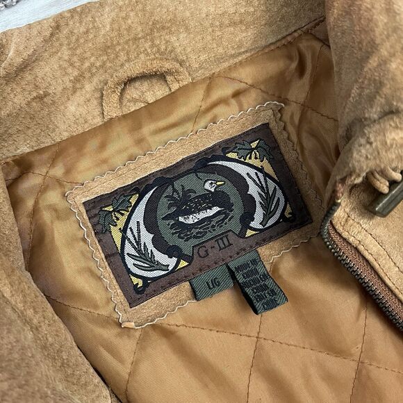 Vintage Global Identity G-III Suede Chore Coat 90s - Picture 2 of 16